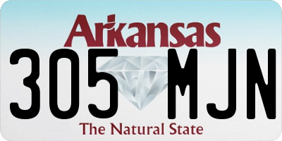 AR license plate 305MJN