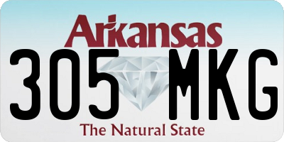 AR license plate 305MKG