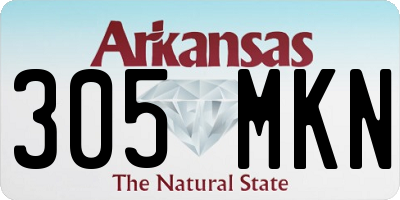 AR license plate 305MKN