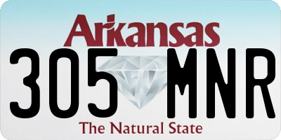 AR license plate 305MNR