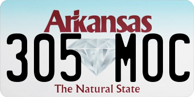 AR license plate 305MOC