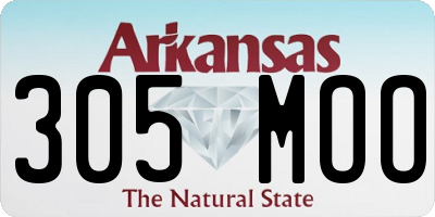 AR license plate 305MOO