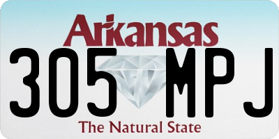 AR license plate 305MPJ