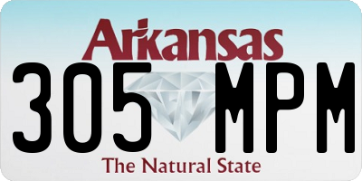 AR license plate 305MPM