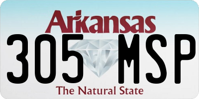 AR license plate 305MSP