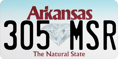 AR license plate 305MSR