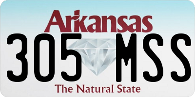 AR license plate 305MSS