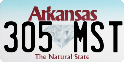 AR license plate 305MST