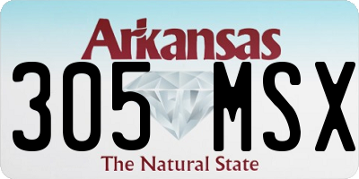 AR license plate 305MSX
