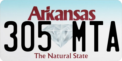 AR license plate 305MTA