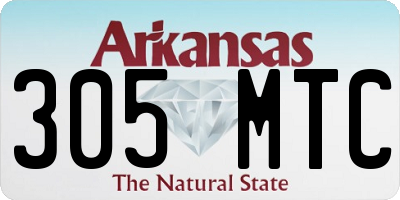 AR license plate 305MTC