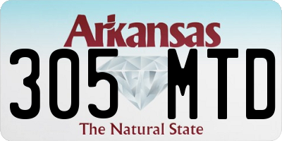 AR license plate 305MTD
