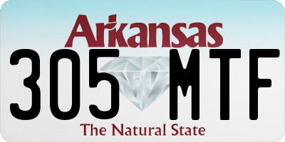 AR license plate 305MTF
