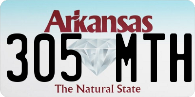 AR license plate 305MTH