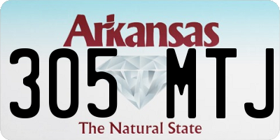 AR license plate 305MTJ