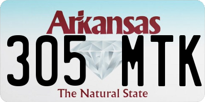 AR license plate 305MTK