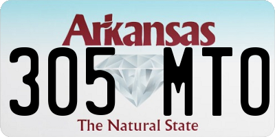 AR license plate 305MTO