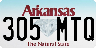 AR license plate 305MTQ