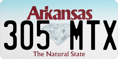 AR license plate 305MTX