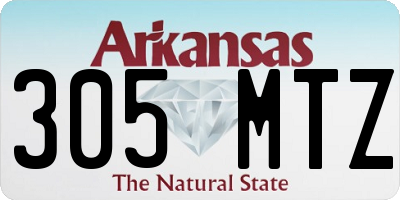 AR license plate 305MTZ