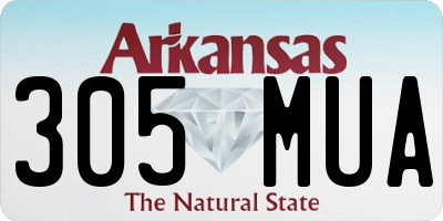 AR license plate 305MUA