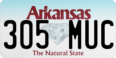 AR license plate 305MUC