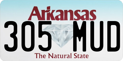 AR license plate 305MUD