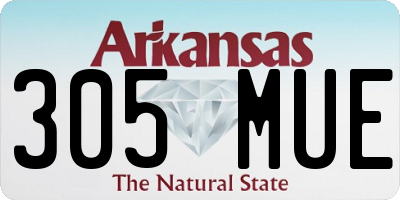 AR license plate 305MUE