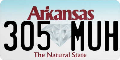 AR license plate 305MUH