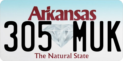 AR license plate 305MUK