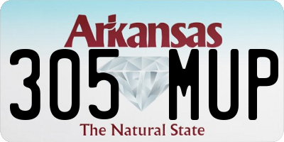 AR license plate 305MUP