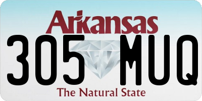 AR license plate 305MUQ