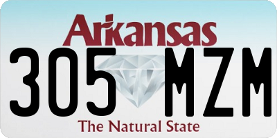 AR license plate 305MZM