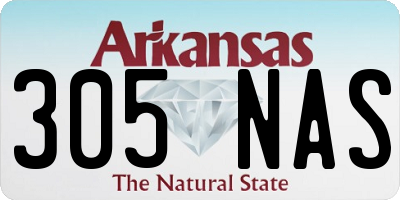 AR license plate 305NAS