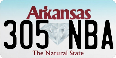 AR license plate 305NBA