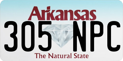 AR license plate 305NPC