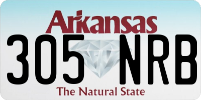 AR license plate 305NRB