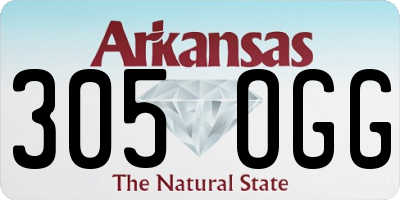 AR license plate 305OGG