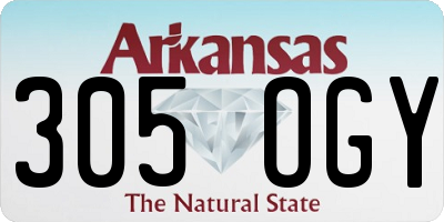 AR license plate 305OGY