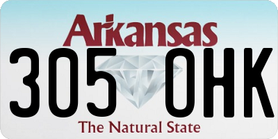AR license plate 305OHK