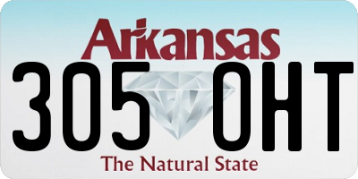 AR license plate 305OHT