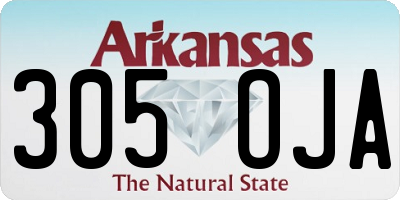 AR license plate 305OJA