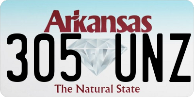 AR license plate 305UNZ