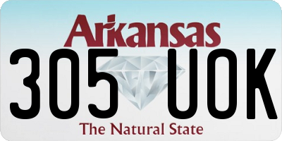 AR license plate 305UOK