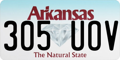 AR license plate 305UOV