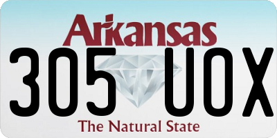 AR license plate 305UOX