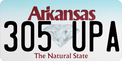 AR license plate 305UPA