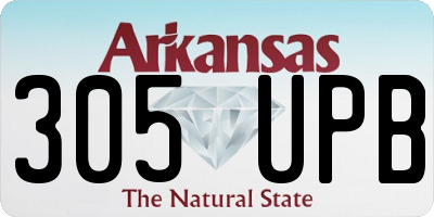 AR license plate 305UPB