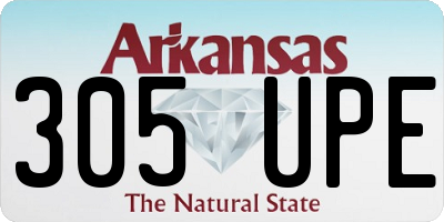 AR license plate 305UPE