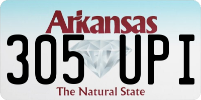 AR license plate 305UPI